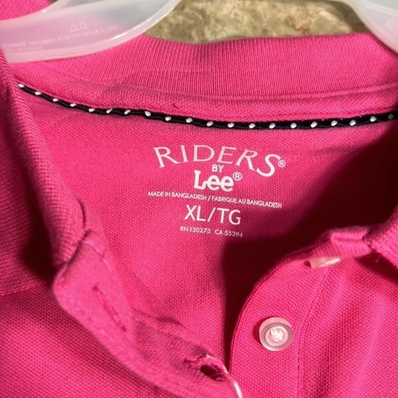 SALE ! Y2K NWT pink polo shirt.flattering ,stretchy,comfy,casual,golf shirt - Picture 8 of 16
